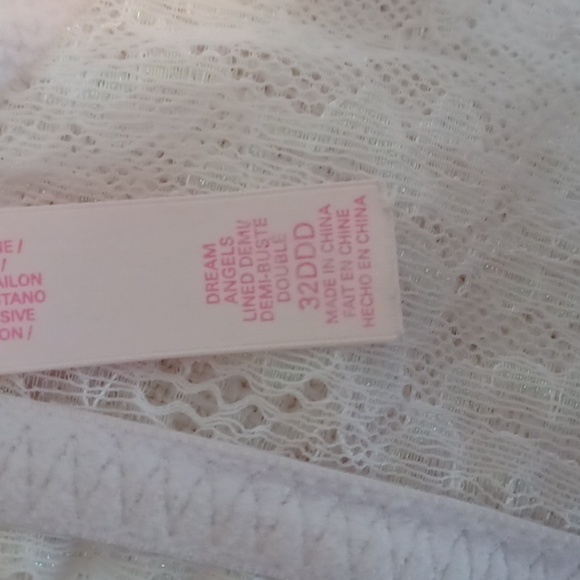 Victoria’s Secret Dream Angels Lined Demi Bra in Light Gray ** SZ 32DDD - Picture 8 of 9